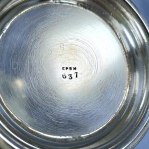 Antikes versilbertes Teekännchen, Zuckerdose, Milchkännchen Set: Sheffield 1913 Bild 20