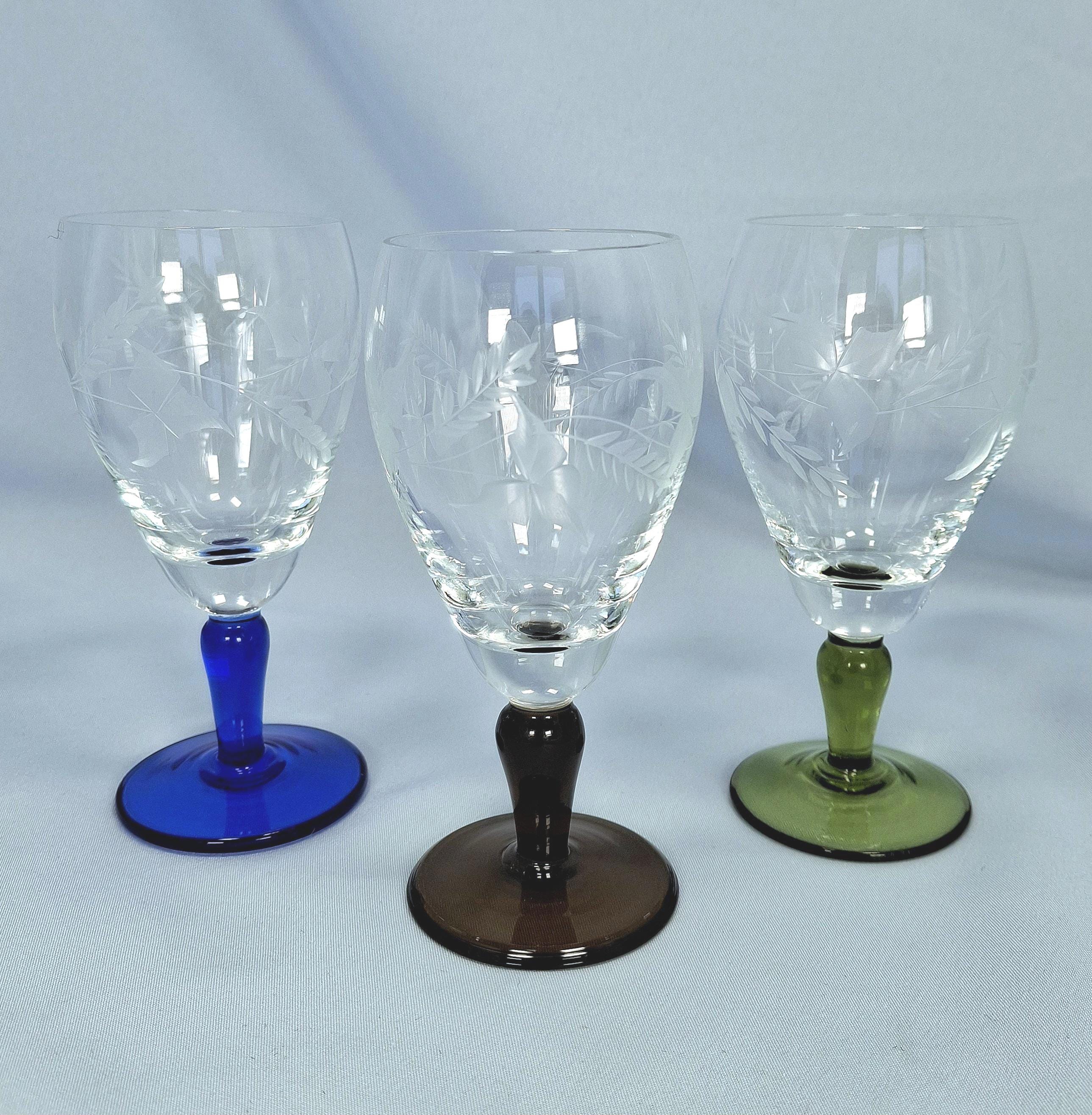 Vintage Etched Cordial Glasses