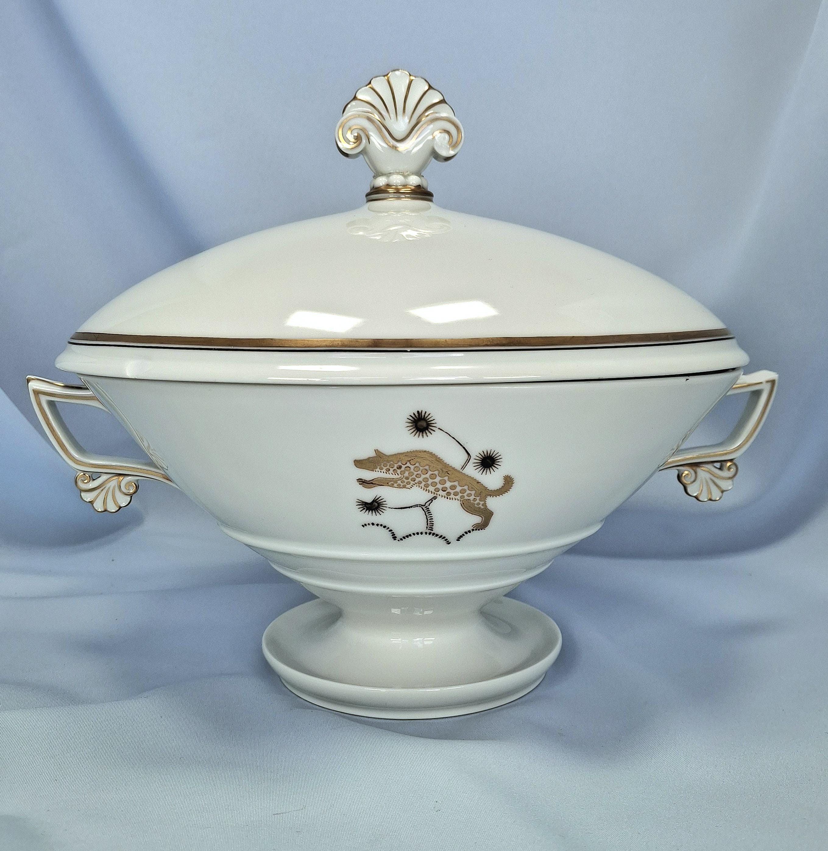 Royal Copenhagen Antique Sauce Tureen and Cover, Denmark, 1925, Casserole Serving Dish — image 2
