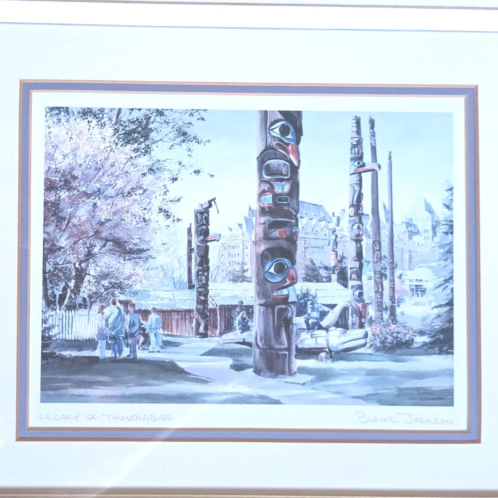 Framed Print Signed Blaine Jackson - Legacy of Thunderbird — image 2