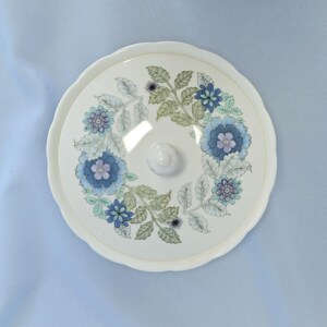 Vintage Wedgwood sockerskål med lock Benporslin eller godisskål bild 5