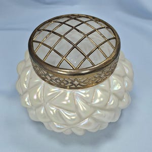 Sällsynt stor rosenkål, Kralik Boho Art glasvas och blomgroda, cirka 1900. Antik bild 12