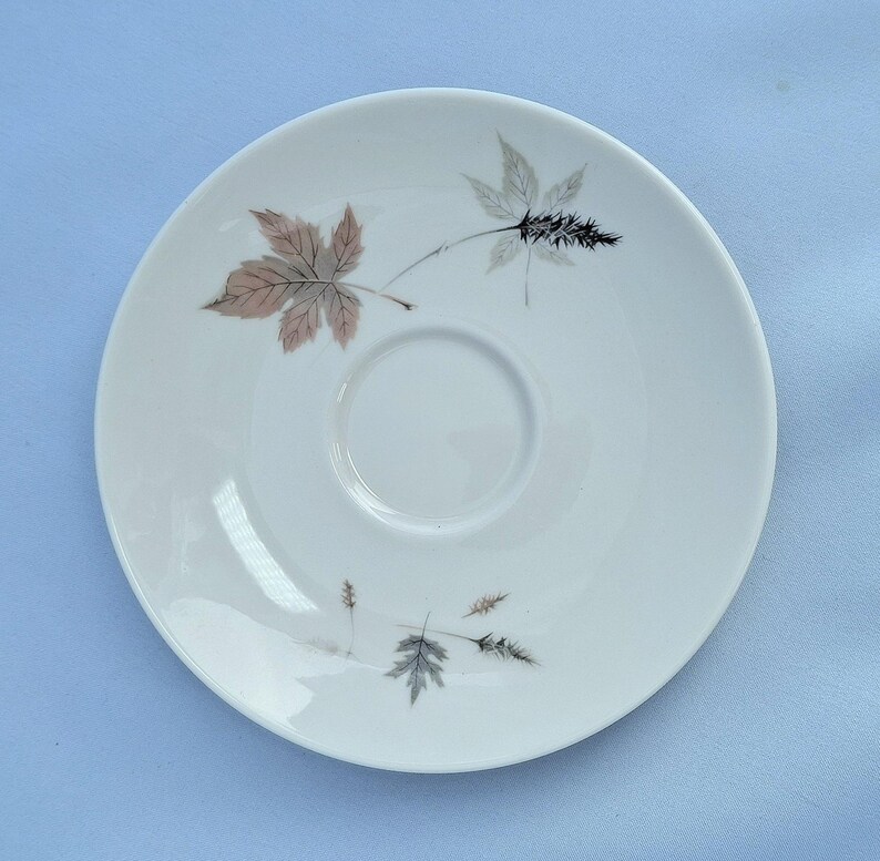 Vintage Royal Doulton Tumbling Leaves Kaffee-Set, Bone China, England. 19teilig Bild 9