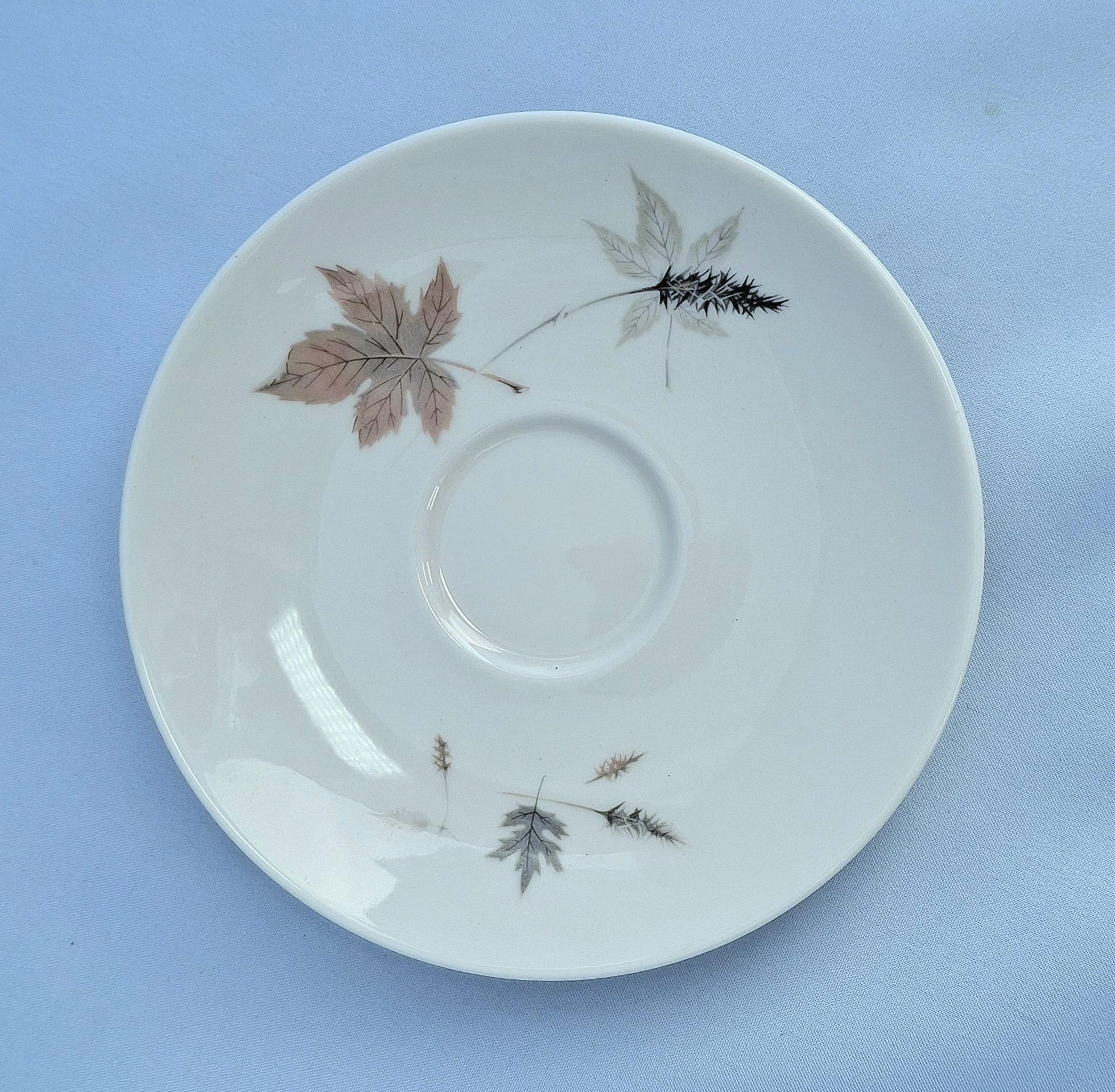 Vintage Royal Doulton Tumbling Leaves Coffee set, Bone China, England. 19 Pieces — image 9
