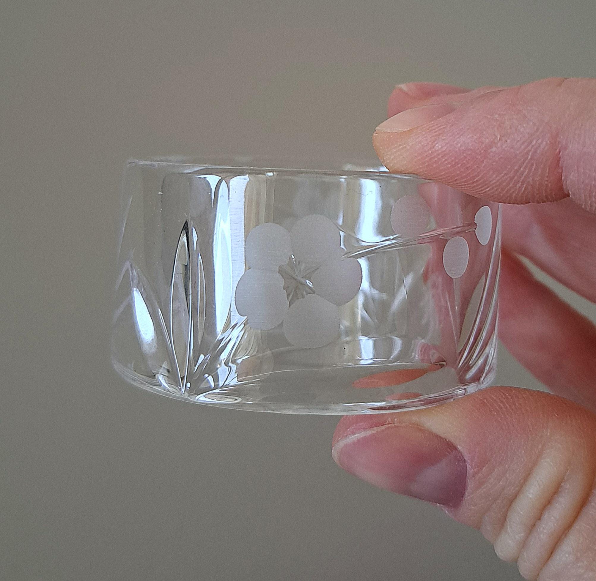 Royal Doulton Chelsea Crystal Napkin Rings, Boxed Set of 6 — image 5