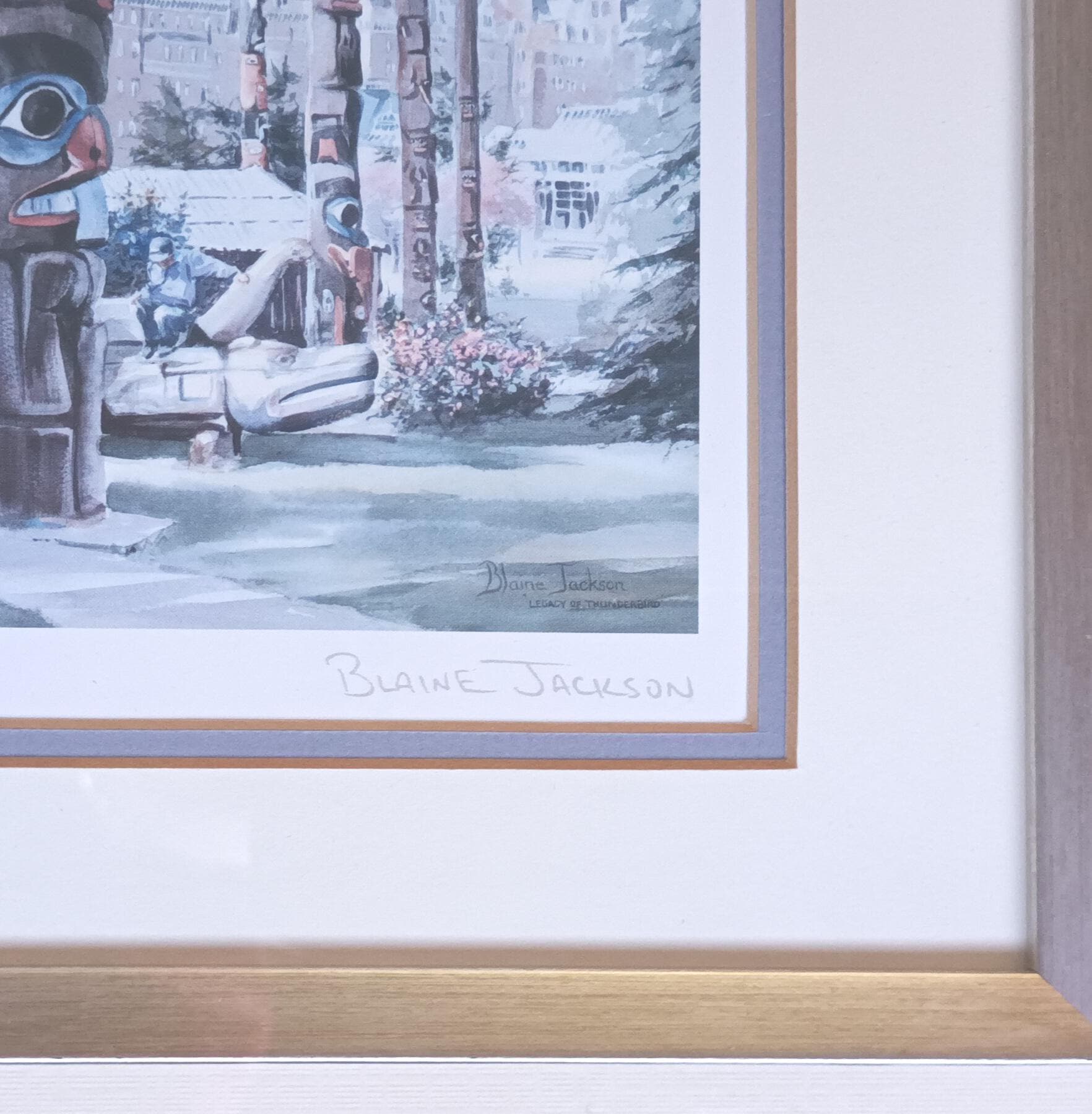 Framed Print Signed Blaine Jackson - Legacy of Thunderbird — image 3