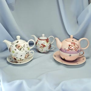 Porcelain Tea for One Set - Creative Tops - Floral Teapot