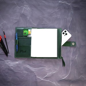 Copertina per diario personalizzata ricaricabile A4 A5 B5 B6, copertina Happy Planner, copertina in pelle per quaderno Hobonichi, regalo aziendale personalizzato