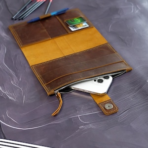 Hobonichi Cousin Cover, Copertina per quaderno A4 A5 B6 B5 con tasca, Copertina Happy Planner, Leuchtturm1917, Copertina per diario ricaricabile, Moleskine
