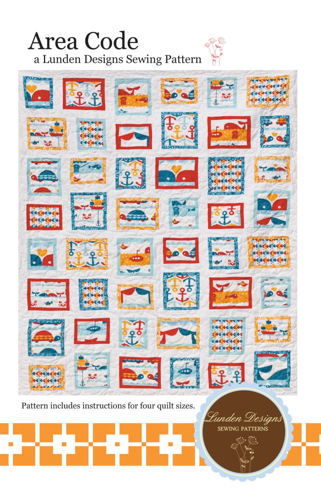 Area Code Quilt Pattern - PDF - Etsy