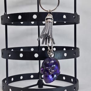 Resin Skull Keychain