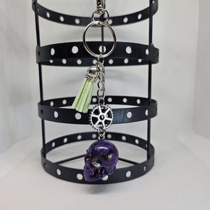 Resin Skull Keychain