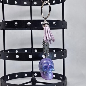 Resin Skull Keychain