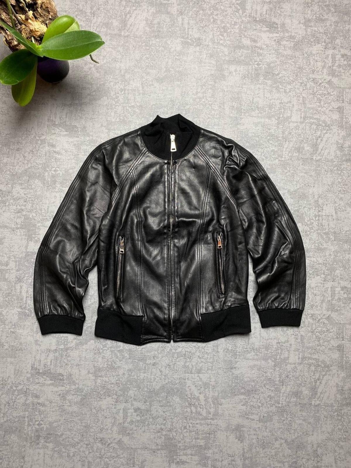 Dolce Gabbana Leather Jacket - Etsy