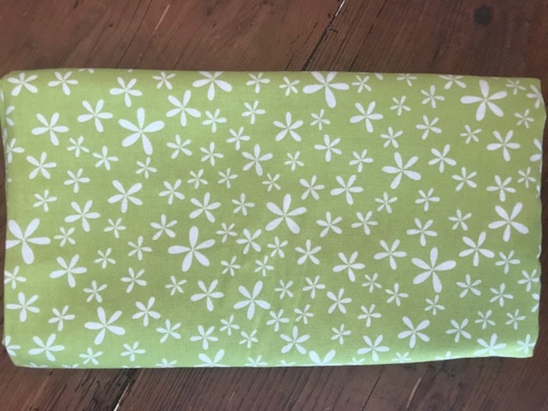 2 yards Green flower fabric