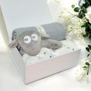 New Baby Gift Set, New Baby Boy Gift, New Baby Girl Gift, Newborn Gift Box, New Baby Gift Box, Baby Shower Gift, 7 Blanket Colours Available