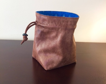 Adventurer Peacock Stand-up Dice Bag, Square Bottom