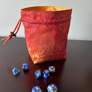 Brimstone Stand-up Dice Bag, Square Bottom