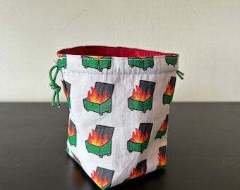 Dumpster Fire Dice Bag