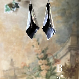 Sterling Silver Calla Lily Earrings • Handcrafted Floral Jewelry • One of a Kind Nature-Inspired Earrings • Symbol of Purity and Grace