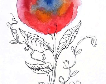 Flower, ORIGINAL painting