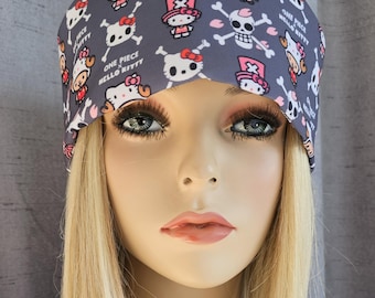 HK x OP Anime Grey Mashup Medical Nurse Scrub Cap with 2 size selections