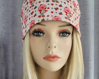 Strawberry Shrt Cke Medical Nurse Scrub Cap with 2 size selections