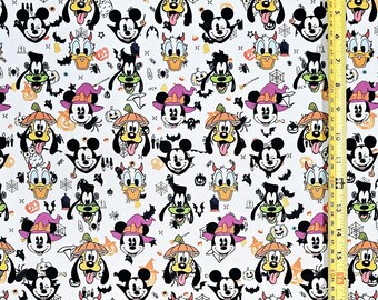 Mikey and Friend H@llow33n Fabric ( 2 Size Selections - 18" x 58" and 36" x 58") Brand NEW