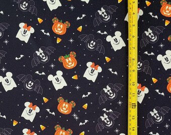 DSNY Gh0st Fac3s Ha Lo Win Fabric ( 2 Size Selections - 18" x 58" and 36" x 58") Brand NEW