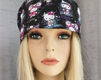 HK x Zodiac Mashup Black Medical Nurse Scrub Cap with 2 size selections