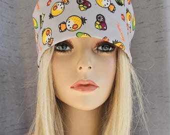 HK x Tropical Pineapple Mashup Medical Nurse Scrub Cap with 2 size selections