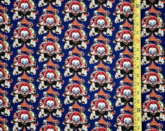 Clwns Big Tent Ha Lo Win Fabric ( 2 Size Selections - 18" x 58" and 36" x 58") Brand NEW