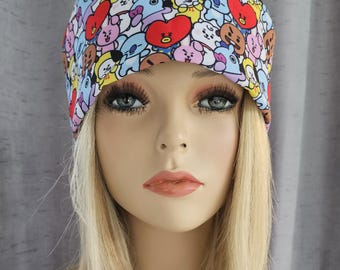 Be Tee 21 Collage Medical Nurse Scrub Cap with 2 size selections