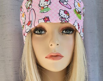 HK Aloha Hawaii Surf Pink Medical Nurse Scrub Cap with 2 size selections