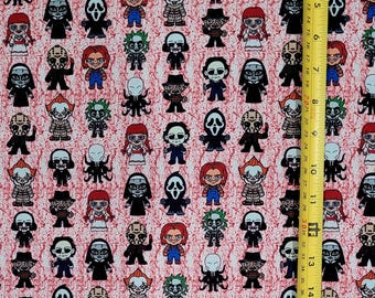 Evil VLNS Chibi Fabric ( 2 Size Selections - 18" x 58" and 36" x 58") Brand NEW