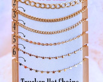 Trucker Hat Chains, Western Hat Accessories, Cowgirl Hat Charms, Hat Accessories, Women’s Trucker Hat, Western Hat Accessories