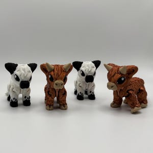 Highland Cow - 3D Printed Articulating Cow