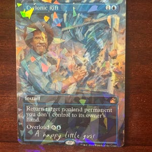 bob ross mtg cards Magic: The Gathering Secret Lair: Secretversary Superdrop Happy Little Gathering : Toys & Games art Swamp Is anyone else as excited
