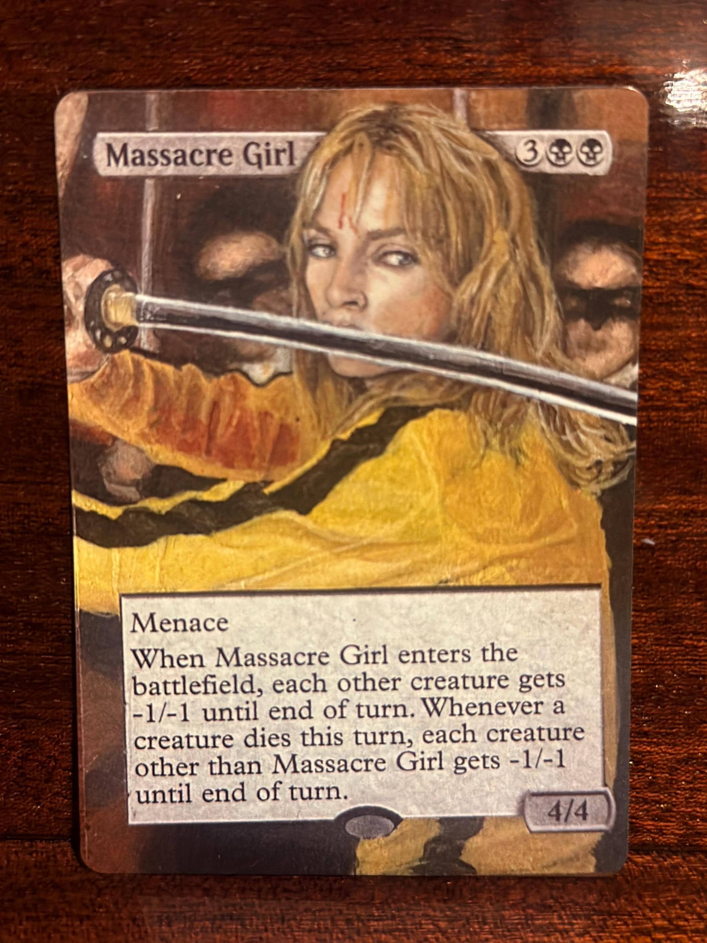 Mtg Magic the Gathering Kill Bill Massacre Girl - Etsy
