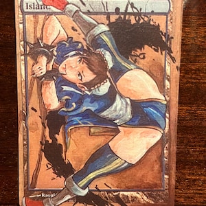 MtG Magic the Gathering Straßenkämpfer Chun-Li Island Alter
