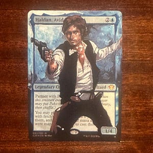 MtG Magic the Gathering Star Wars Han Solo: Haldan, Avid Arcanist Alter