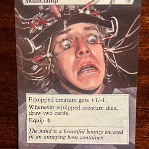 MtG Magic the Gathering Uhrwerk Orange Schädelklemme
