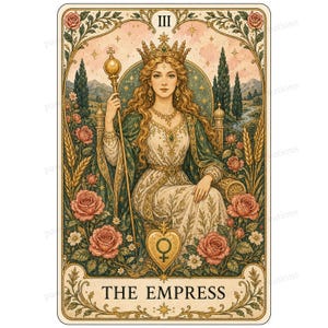 Major Arcana tarot card watercolor clipart preview 4