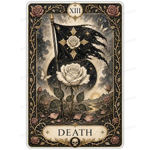 Major Arcana tarot card watercolor clipart preview 15