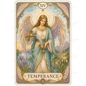 Major Arcana tarot card watercolor clipart preview 11
