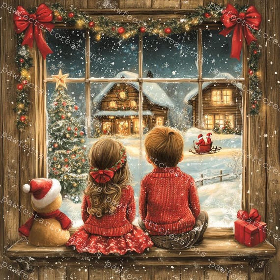 【アメリカで購入】クリスマスの風景画 サイズ81cm✕61cm アメリカで購入】クリスマスの風景画 サイズ81cm✕61cm アメリカで購入