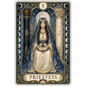Major Arcana tarot card watercolor clipart preview 16