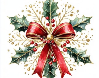 18 Christmas Snowflake Clipart, Winter Art, Xmas Snowflake, Christmas Card, Christmas Print, High-Quality JPGs,Papercraft,Junk Journal