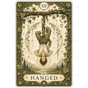 Major Arcana tarot card watercolor clipart preview 18