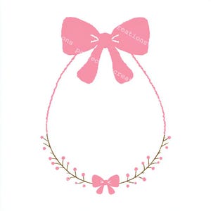 28 clipart de moldura com laços fofos, fita para chá de bebê, borda de laço rosa, cartão de agradecimento, aquarela para impressão, JPGs de alta qualidade, artesanato em papel